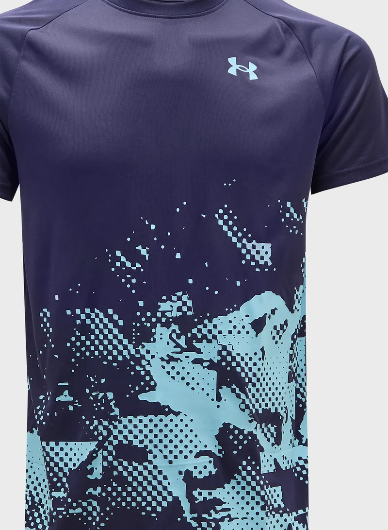 UNDER ARMOUR Youth Tech Graphic T-Shirt