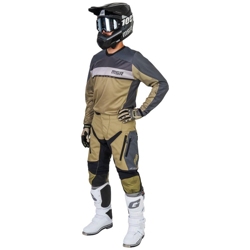 MSR Legend Dirt Bike Motocross MTB Offroad Jersey XXXX-Large Tan - Image 2