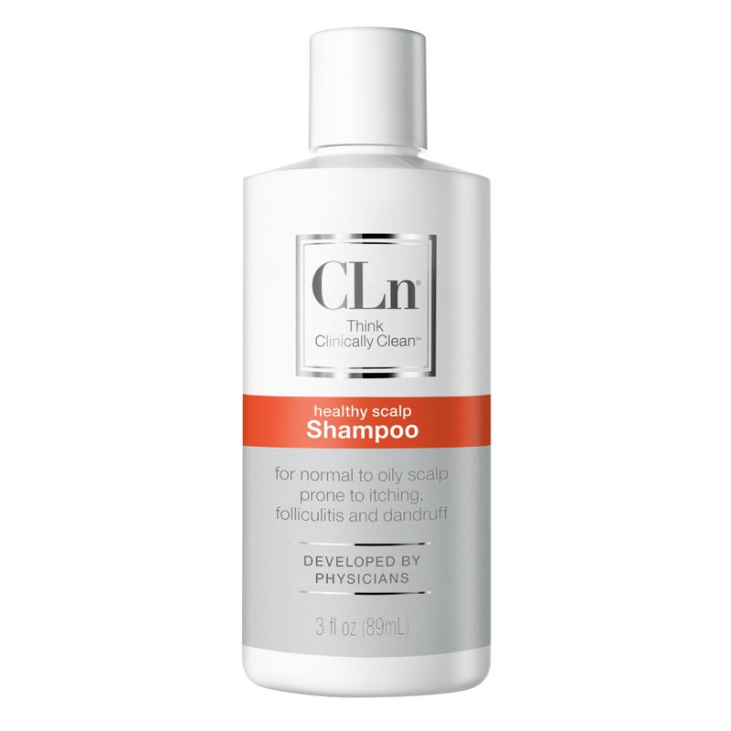 CLn Shampoo with Salicylic Acid â€“ 3 fl oz, Clarifying Anti Dandruff Shampoo for Oily Hair, Itchy or Flaky Scalp Prone to Dandruff, Folliculitis & Seborrheic Dermatitis, Hypoallergenic Formula - Image 1