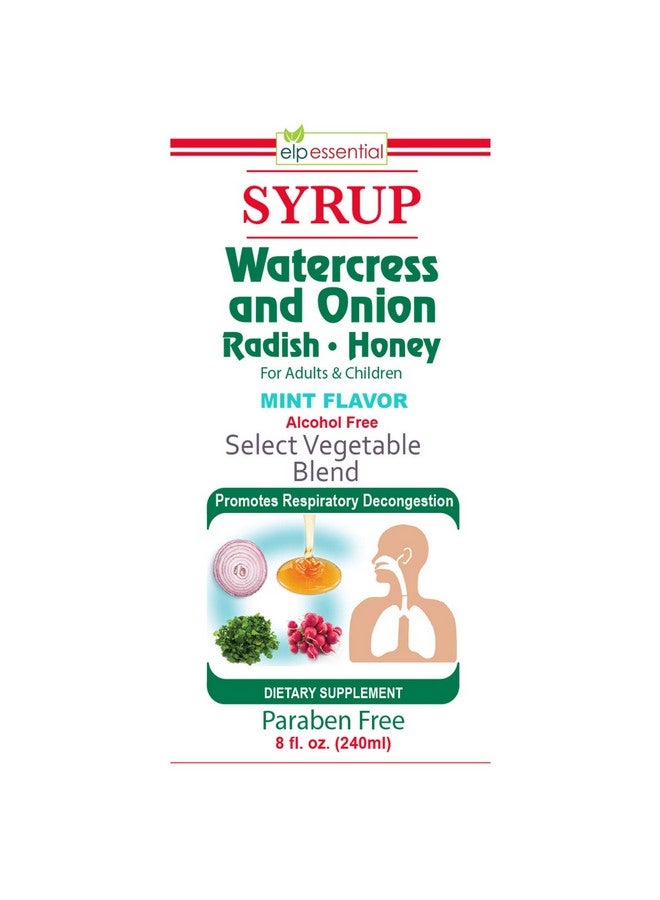 elp essential Jarabe Berro y Cebolla Rabano - Miel 8 Oz 2-Pack Watercress and Onion Radish - Honey Syrup, Sin Omega - Image 4