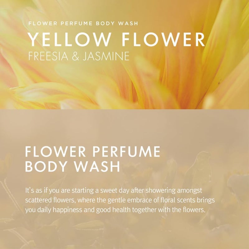 Shower Mate Flower Perfume Body Wash 4057 fl oz 12 L Yellow Freesia Jasmine - Image 4