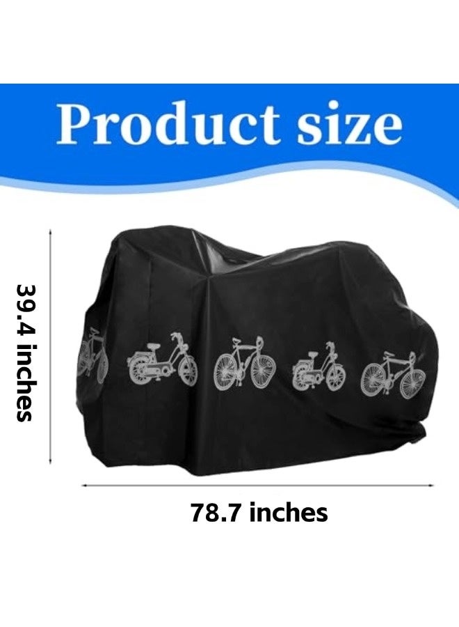 ShebSheb Three-Sided Comprehensive Bicycle Cover Waterproof,Outdoor Bike Covers Dust Rain Wind Proof Cover for Mountain Road Electric Bikes - Image 4