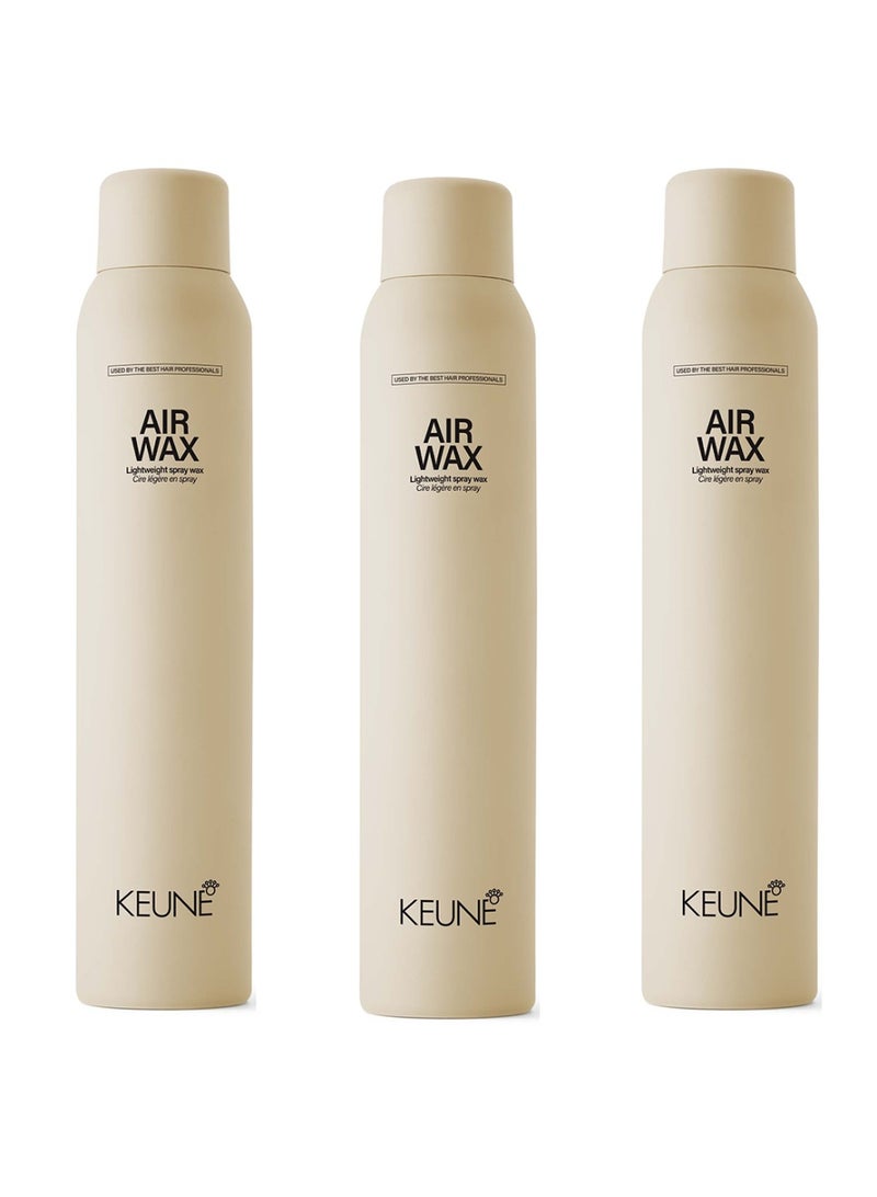 Pack of 3 Style Air Wax Lightweight Spray Wax 200ml