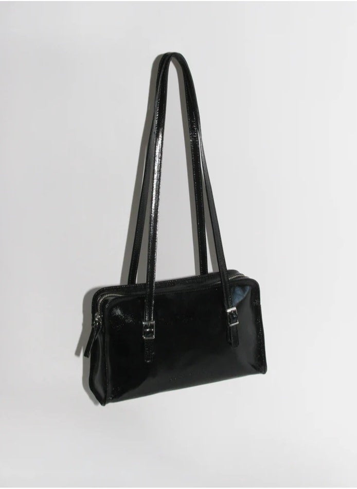PALOMA - Paloma Wool Patent Leather Shoulder Bag HandBags - Image 1