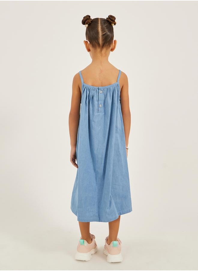 Styli A-Line Denim Dress  - Image 4