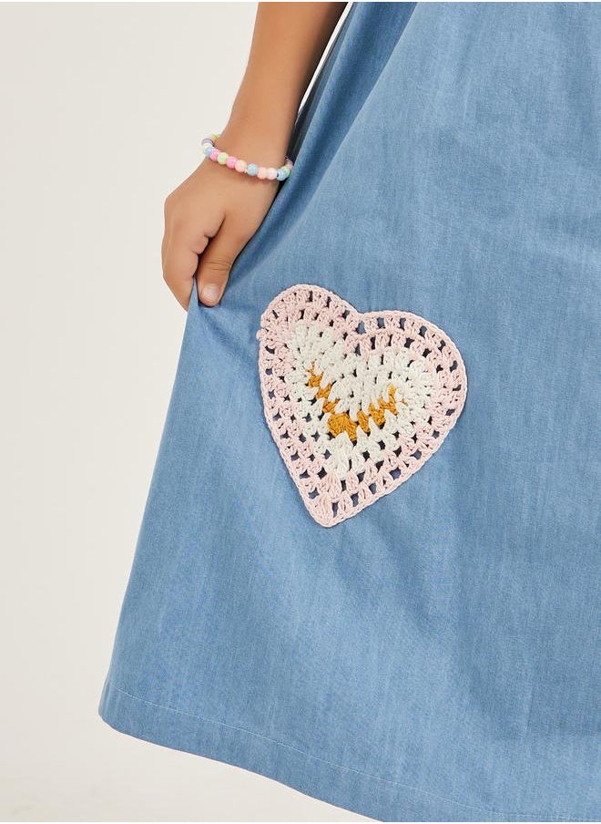 Styli A-Line Denim Dress  - Image 3