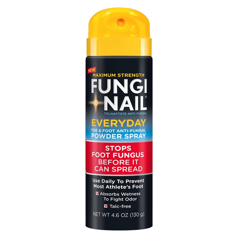 FungiNail Everyday AntiFungal Powder Spray Stops Foot Fungus Prevents Most Athletes Foot Absorbs Wetness to Fight Odor Talcfree 46oz