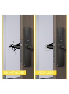 Generic 6 PCS Door Stopper Wall Protector - Clear Square Wall Protectors for Door Knobs Self Adhesive Rubber Door Handle Bumper for Walls, Shock Absorbent Wall Protector from Door Knob  - Image 2