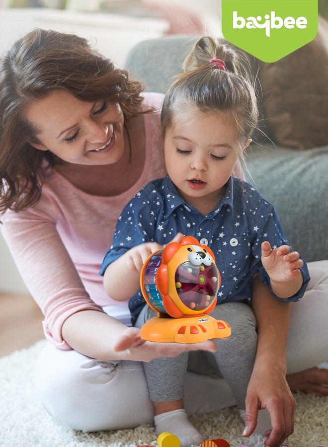 بيبي ألعاب آلة موسيقية لطيفة على شكل أسد من Baybee للأطفال والرضع، ألعاب تعليمية مبكرة للأطفال وحديثي الولادة، ألعاب مونتيسوري التعليمية التنموية لعمر سنتين فما فوق للأولاد والبنات - Image 3