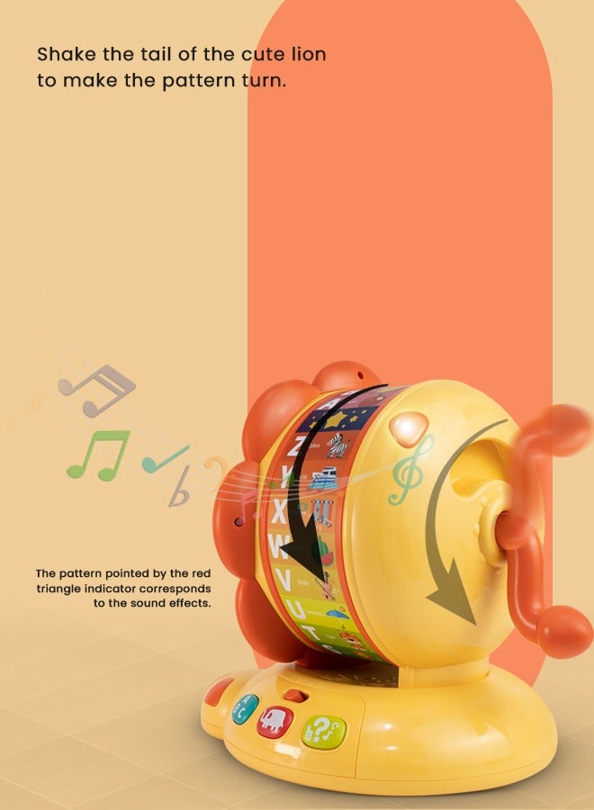 بيبي ألعاب آلة موسيقية لطيفة على شكل أسد من Baybee للأطفال والرضع، ألعاب تعليمية مبكرة للأطفال وحديثي الولادة، ألعاب مونتيسوري التعليمية التنموية لعمر سنتين فما فوق للأولاد والبنات - Image 5