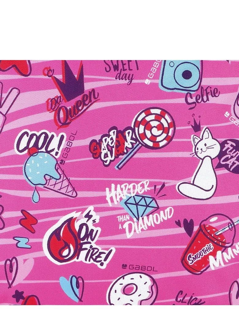 غابول حقيبة ظهر Gabol Sticker Kids خفيفة الوزن لمرحلة ما قبل المدرسة للأولاد والبنات
