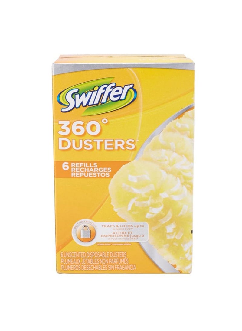 Swiffer 360° Dusters Unscented Disposable Refills 6 Pieces