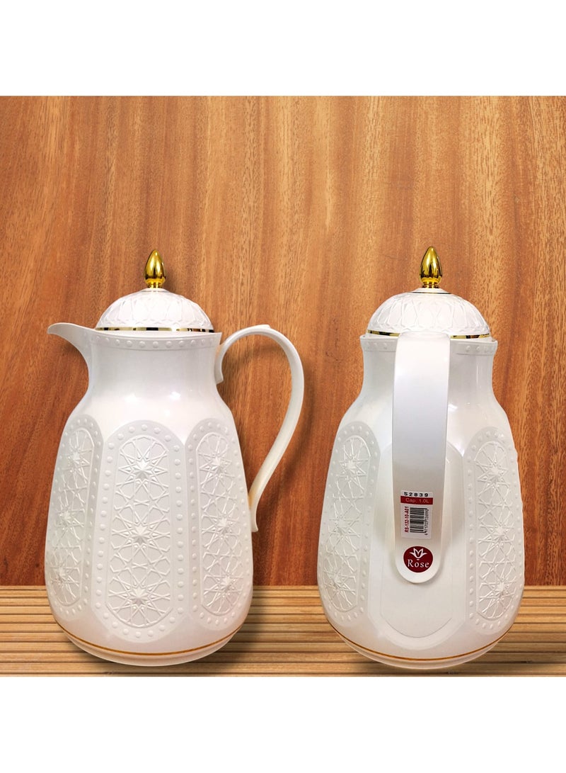 Rose A two-piece thermos set for tea and coffee, 1 liter size - Image 4