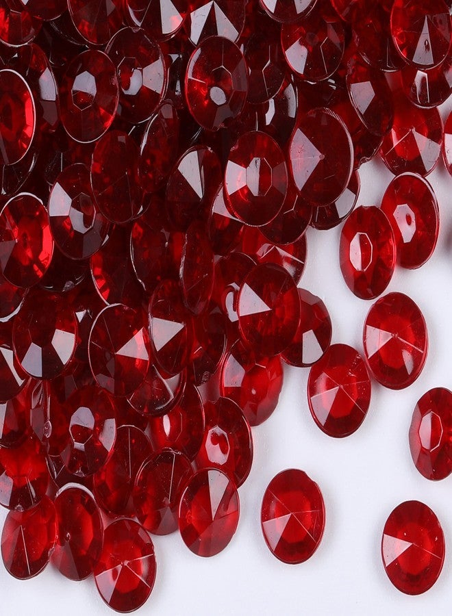 Gintoaria مجموعة جينتواريا 1000 قطعة/عبوة من أحجار الراين الكريستالية المتناثرة على طاولة الزفاف، أحجار كريمة أكريليك، أحجار الراين لتزيين المزهريات، وحفلات توديع العزوبية، وخرز المزهريات (10 مم، عنابي) - Image 1