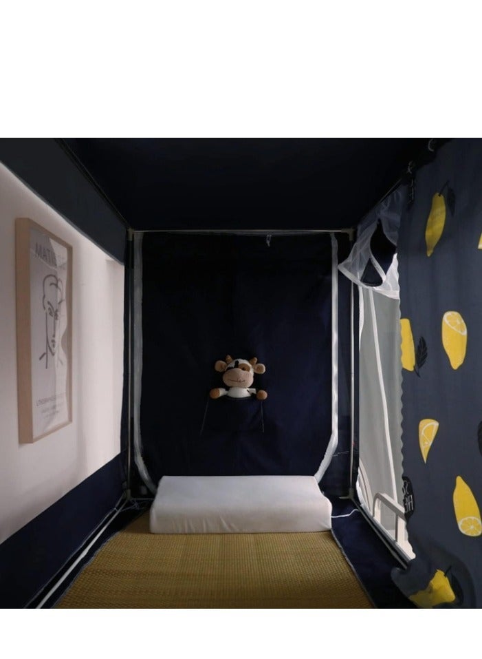 Bed Canopy Tents Curtain Blackout Curtain Single Bed Tent Curtain Student Shading Cloth Bed Canopy Mosquito Net Student Sleep Privacy Protection - Image 5