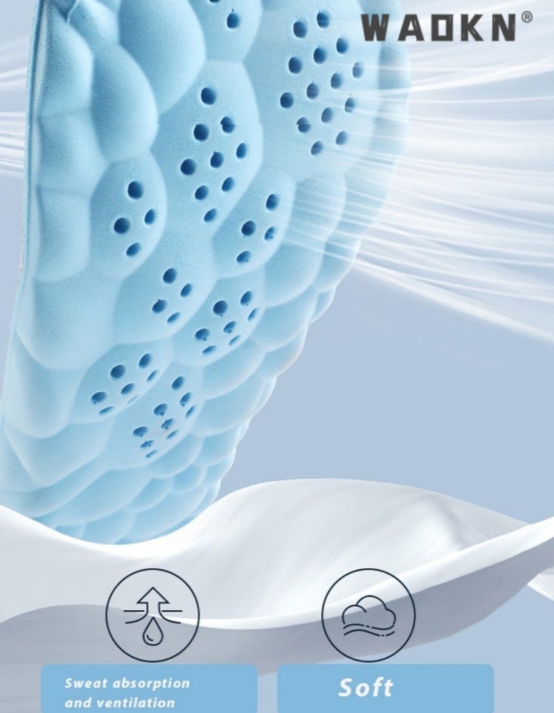 WAOKN Breathable Shock Sport Insole 39-40,Cut-To-Fit Shoe Cushion, sweat-absorbent ,Standing for long hours without fatigue,Comfortable Insoles Relieve Foot Pain& Pressure Pain Cushion for Women & Men, Suitable for Athletic Casual & Work - Image 5