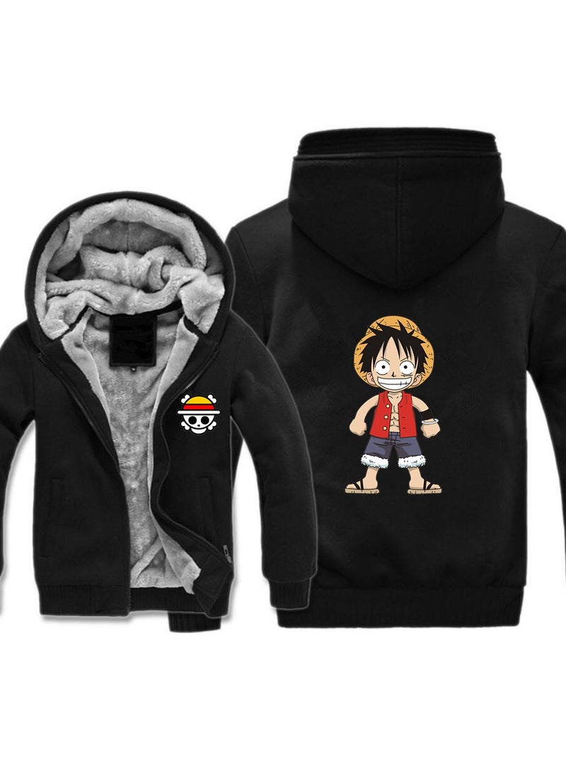 KUYING New One Piece Printed Zipper Sweatshirt Casual Sportswear  - Image 1
