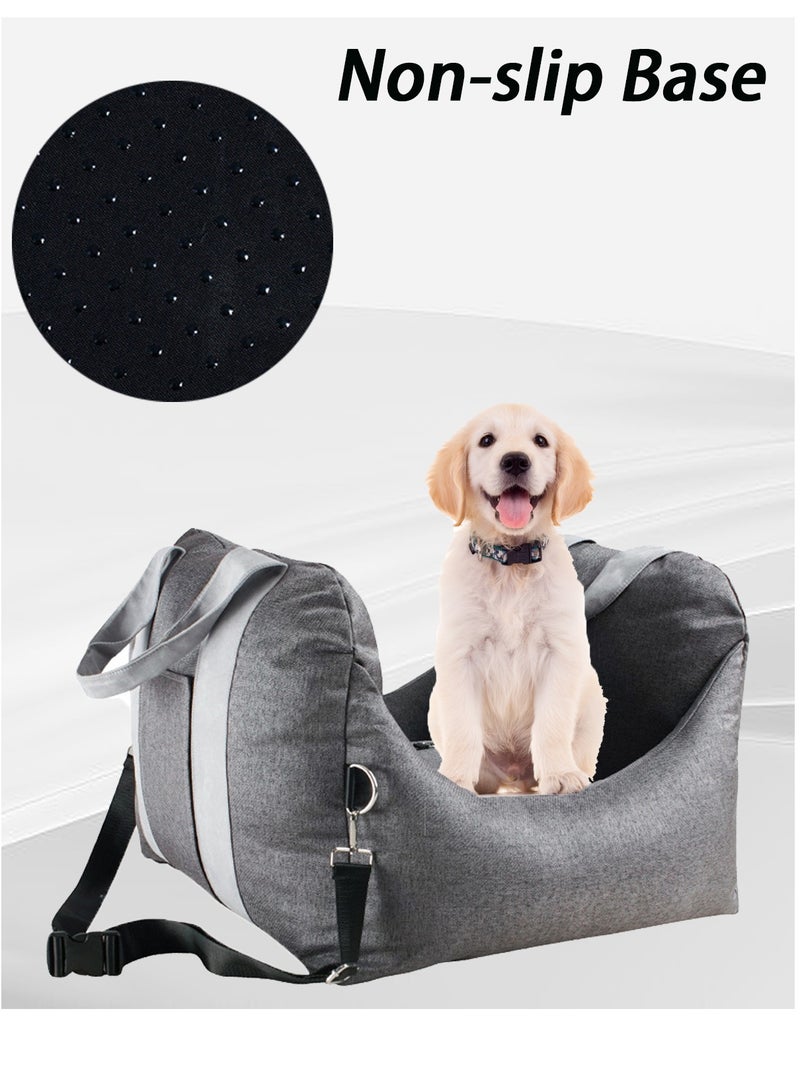 Kidle Four Seasons Pet Car Kennel Pet out Travel Dog Mat Portable Car Seat Pet Reinforce Car Booster Seat for Dog Cat Portable and Breathable Bag with Seat Belt Dog Carrier Safety Stable for Travel - Image 4