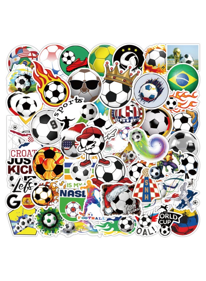 300 Pieces Of World Cup Football Stickers, Sports Star Decoration Stickers For Cars, Water Bottles, And Guitars