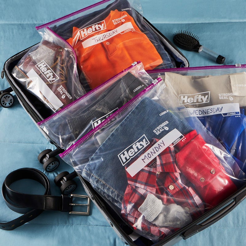 Hefty Slider Jumbo Storage Bags, 2.5 Gallon Size, 3 Boxes of 15 Bags (45 Total) - Image 3