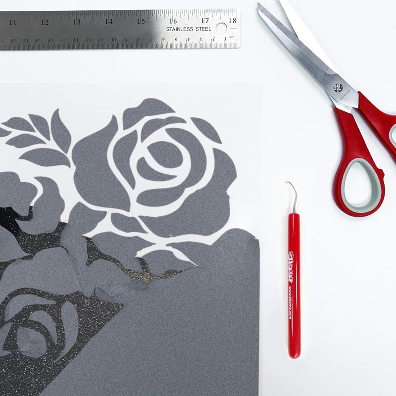 Siser Glitter HTV 118x10ft Roll  Iron on Heat Transfer Vinyl Galaxy Black - Image 4