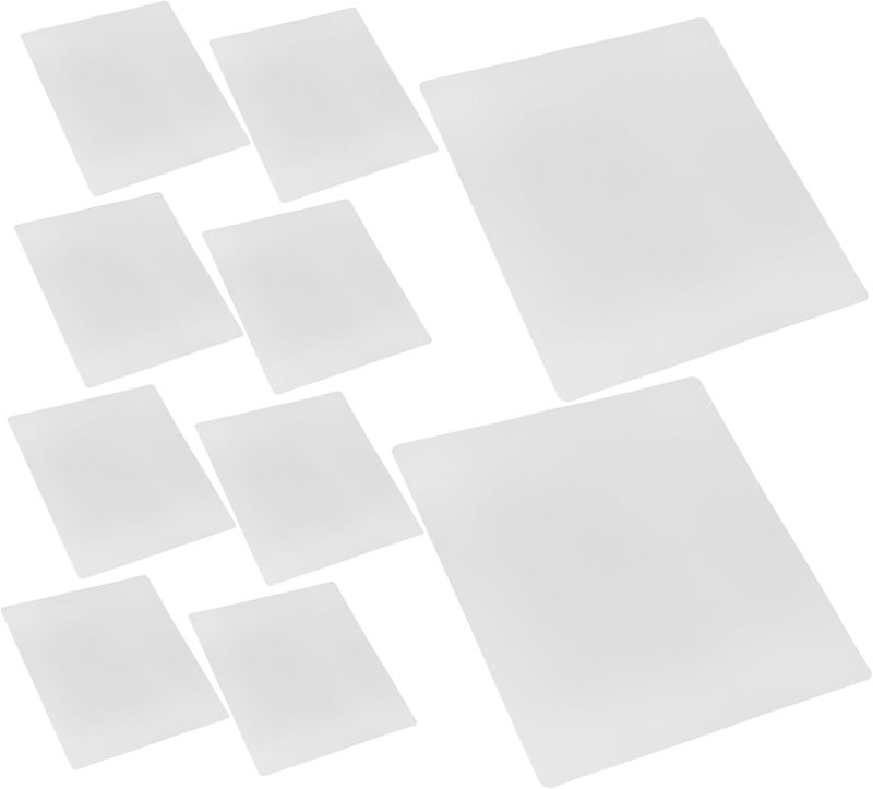 VOSAREA 10pcs Clear Pen Mat Transparent PVC Craft Mats for Drawing and Tracing Lightweight and Portable Design for Artists for Creative Projects and Artwork - Image 1