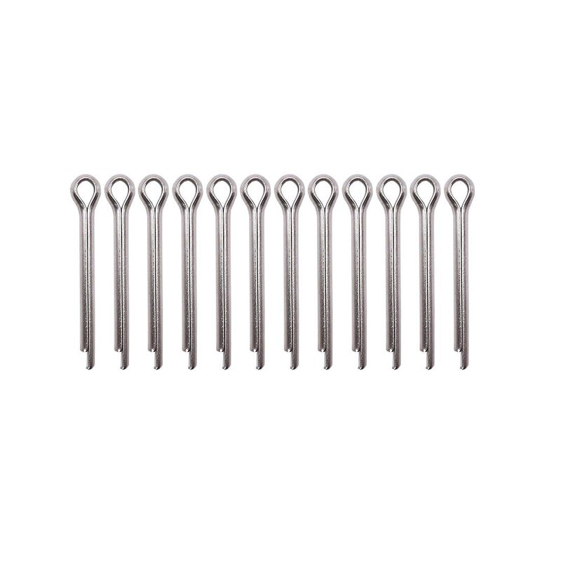 AIPICO 12Pcs Marine Propeller Cotter Pins 183735 1837359 Replacement for Suzuki 0920403001 Yamaha 914014002500 JohnsonEvinrude 5030087