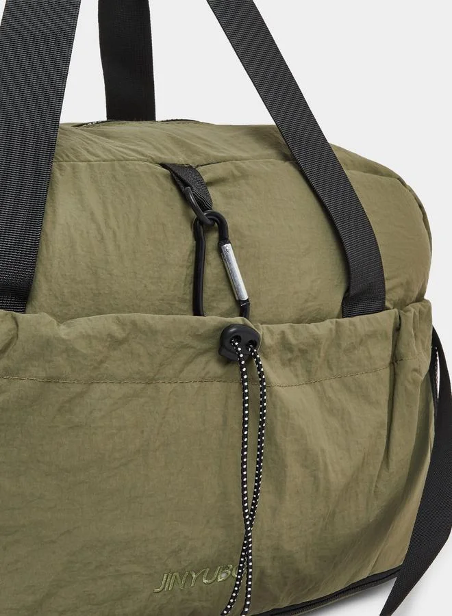 ستايلي شنطة جيم سادة بأربطة غلق