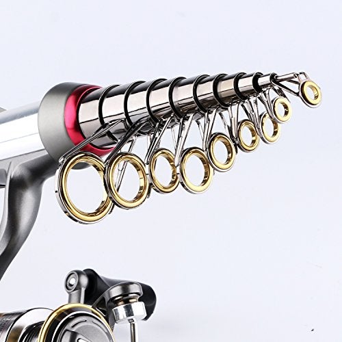 mouhike Fishing Rod Reel Combo Full Kit Telescopic Fishing Pole Set Spinning Reel Line Lures Hooks and Fishing Carrier Bag Saltwater Freshwater Fishing Gear for Kids Adults Professional (2.4M/7.87FT) - Image 3