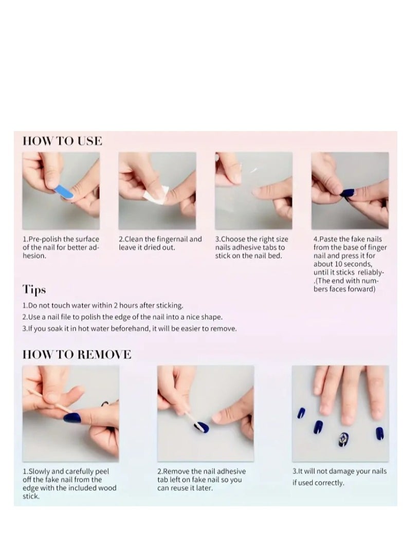 Generic - "Add a touch of elegance and appeal with these 12 pieces of luxurious nails!" - Image 1