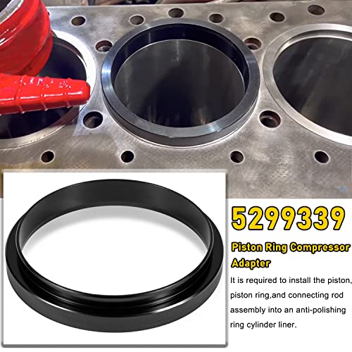 Camoo 7040 Piston Ring Compressor Tool, Piston Ring Compressor Adapter & Anti-Polishing Ring Kit For Cummins ISX QSX, Caterpillar (CAT) 3400, C-15 5.4" bore - Image 5