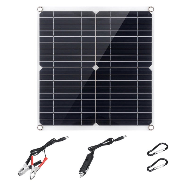 Flexible Solar Panels Kit 20W with 300W Controller 12V Power Supply USB Charging Interface Solar Board Waterproof Solar Cells for Phone RV Car - Image 3