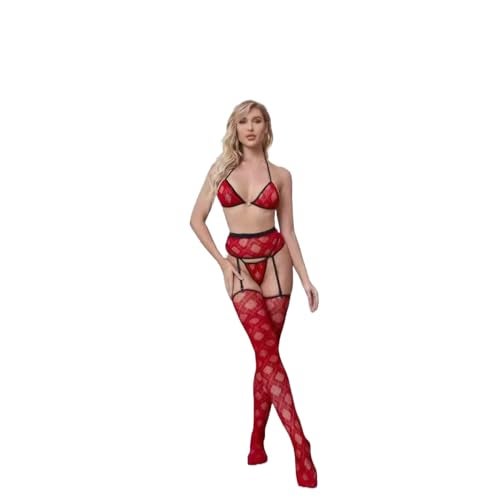 GirlFriend Lingerie Lovely Deep V Neck Teddy Babydoll Mesh Nightwear for Women Mesh Badydoll Fishnets Dresses See Through Lingerie Chemise Bodysuit One Piece Transparent - Image 1