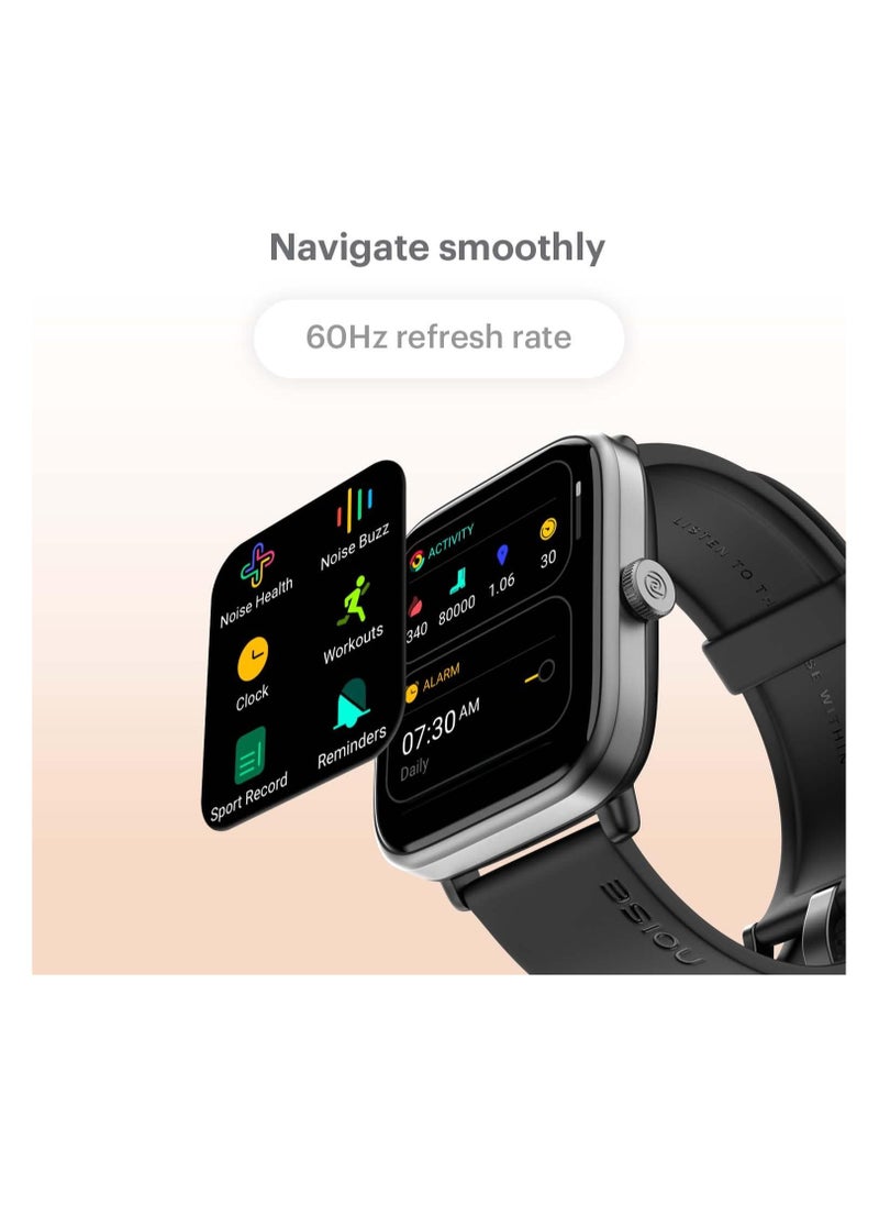 Generic Noise ColorFit Pro4 Advanced Bluetooth Calling Smart Watch with1.72" TruView Display, Fully-Functional Digital Crown,311 PPI,60Hz Refresh Rate,500 NITS Brightness (Charcoal Black)  - Image 4