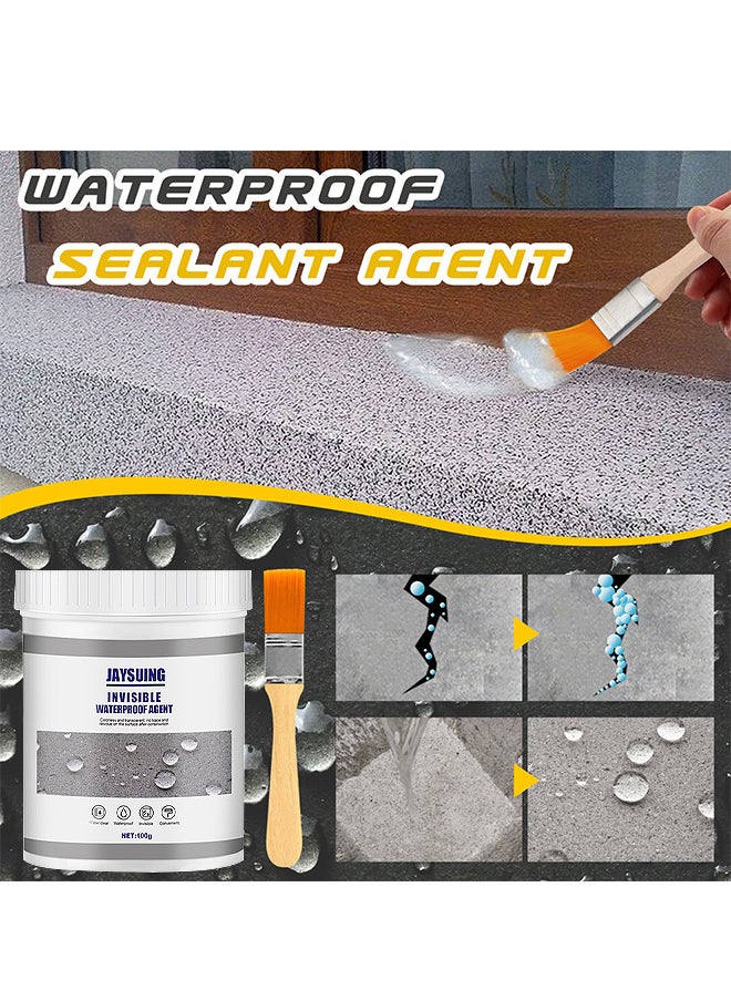 Jaysuing Invisible Waterproof Agent, Waterproof Insulating Sealant, Transparent Repairing Leak Waterproof Adhesive, Super Strong Bonding Sealant Invisible Waterproof Anti-Leakage Agent, Used for Crack Leakage  - Image 3