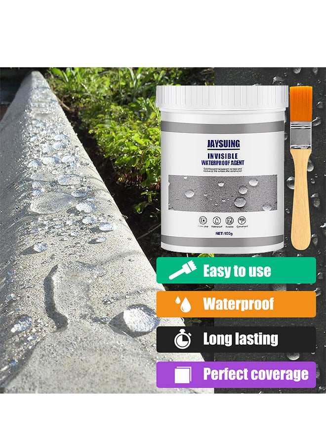 Jaysuing Invisible Waterproof Agent, Waterproof Insulating Sealant, Transparent Repairing Leak Waterproof Adhesive, Super Strong Bonding Sealant Invisible Waterproof Anti-Leakage Agent, Used for Crack Leakage  - Image 4
