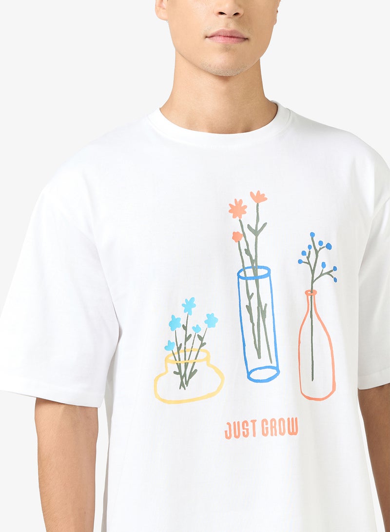 Seventy Five Graphic Print Oversized T-Shirt - Image 3