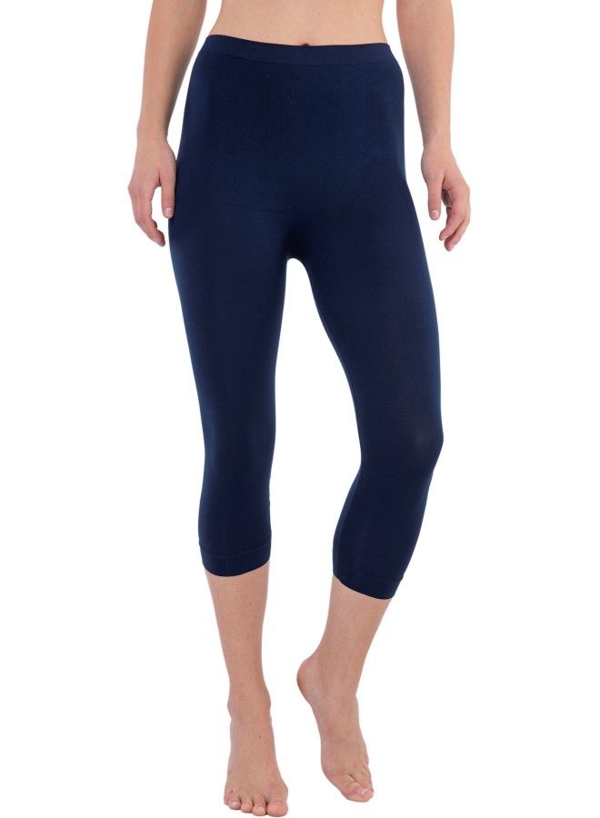 Carina Elastic Waist Pantacourt Legging - Image 5