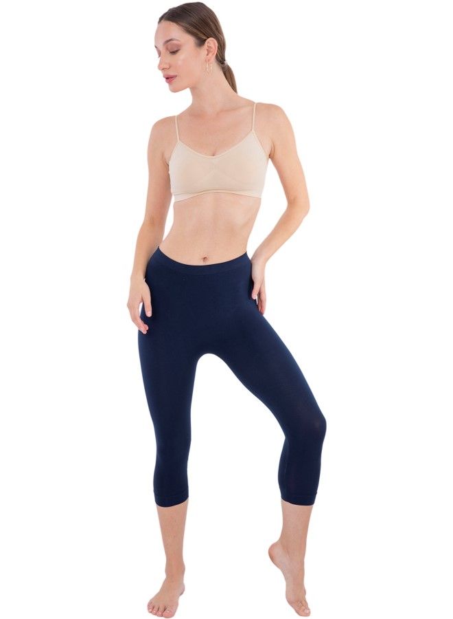 Carina Elastic Waist Pantacourt Legging - Image 1