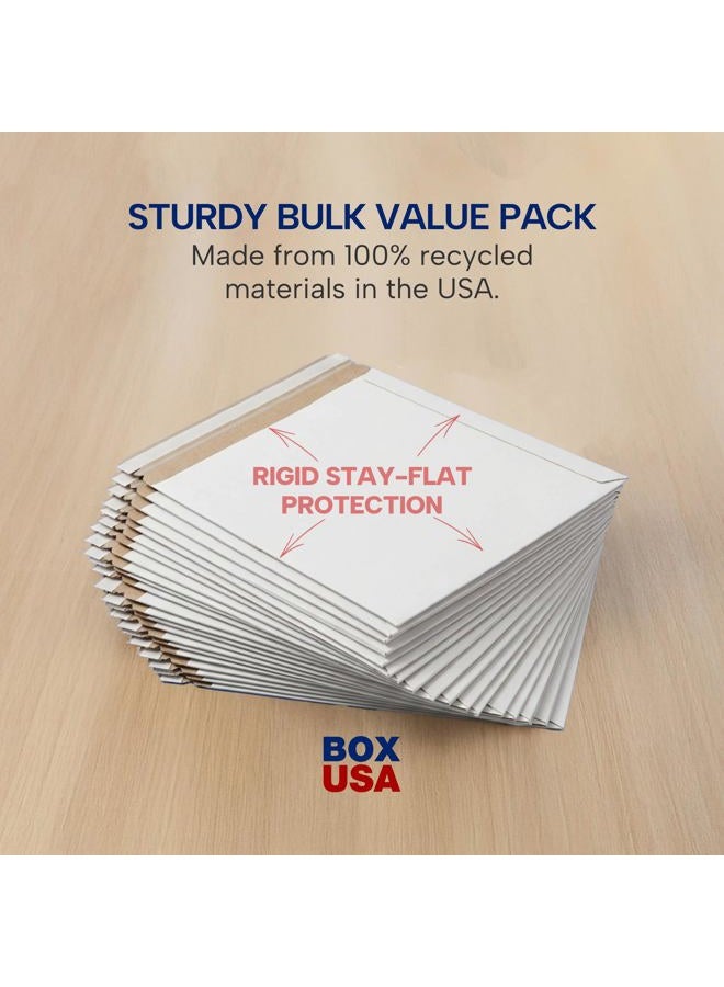 BOX USA Self-Seal Stay Flat Mailer, Stayflats® Brand, White, 11" x 13 1/2" (Pack of 100) - Image 5