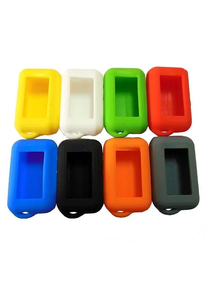Black And Blue Silicone Car Key Case Cover For Starline E90 E60 E91 E61 E63 E65 E85 E92 E95 E96 Anti Theft LCD Remote Control Keys - Image 1