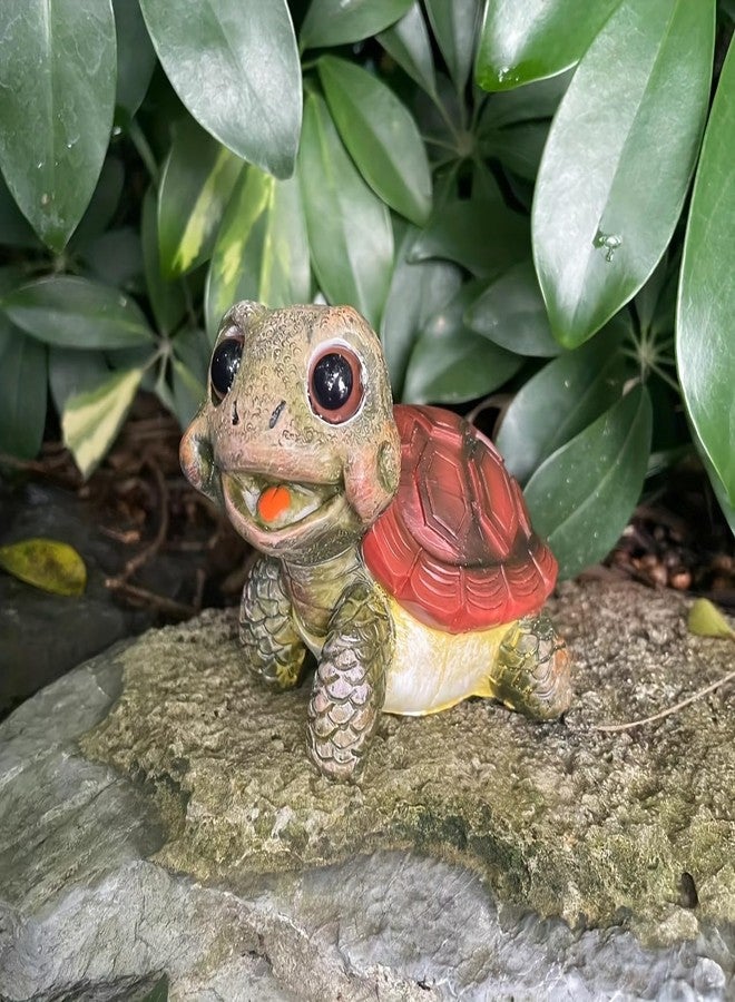 Kudriod Cute Ocean Turtle Statue - Resin Sea Turtle Figurine for Home, Garden, and Patio Decor - Perfect for Balcony, Yard, Lawn, Fence, and Sea Quarium Ornament - Image 3