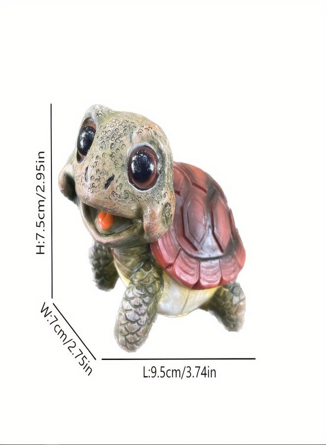 Kudriod Cute Ocean Turtle Statue - Resin Sea Turtle Figurine for Home, Garden, and Patio Decor - Perfect for Balcony, Yard, Lawn, Fence, and Sea Quarium Ornament - Image 2