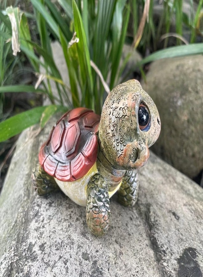 Kudriod Cute Ocean Turtle Statue - Resin Sea Turtle Figurine for Home, Garden, and Patio Decor - Perfect for Balcony, Yard, Lawn, Fence, and Sea Quarium Ornament - Image 5