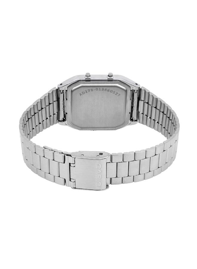 Casio Vintage Unisex Quartz Stainless Steel Green Dial Analog Digital Watch AQ-230A-3AMQYDF - Image 3