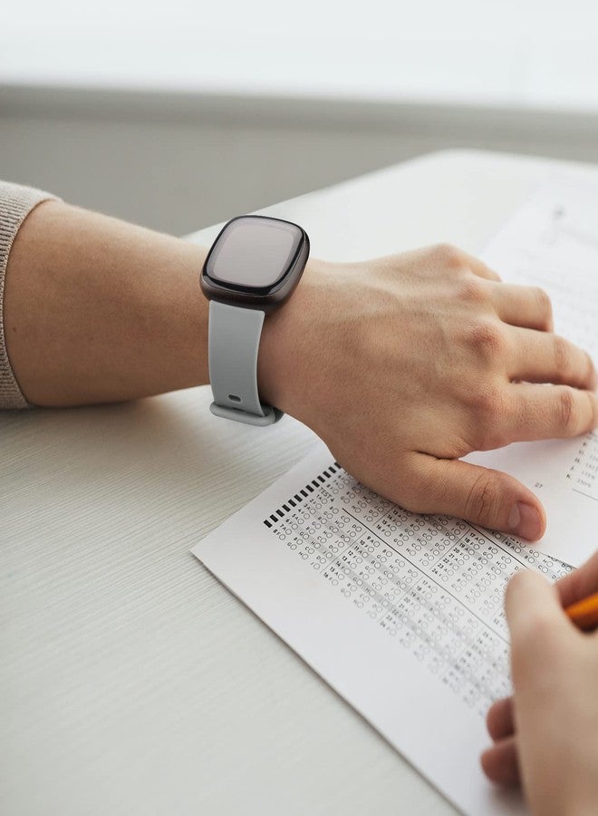 اي كي مجموعة من 3 أساور رياضية متوافقة مع ساعات Fitbit Sense 2 / Sense / Fitbit Versa 4 / Versa 3، للرجال والنساء، أساور كلاسيكية ناعمة لساعات Fitbit Sense 2 / Sense / Versa 4 / Versa 3 الذكية - Image 5
