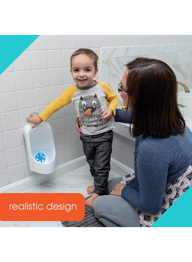 summer infant Summer My Size Urinal, White - Realistic Boy Urinal Potty Training Toilet - Realistic Urinal for Toddlers That Features Flushing Sounds and a Target for Aim Practice - Easily Removable for Emptying - Image 2
