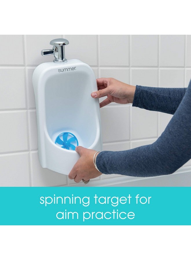 summer infant Summer My Size Urinal, White - Realistic Boy Urinal Potty Training Toilet - Realistic Urinal for Toddlers That Features Flushing Sounds and a Target for Aim Practice - Easily Removable for Emptying - Image 4