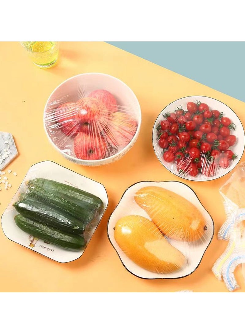 100Pcs 38CM Disposable Food Cover Food Grade Kitchen Storage Elastic Plastic Storage Accessories  - Image 4