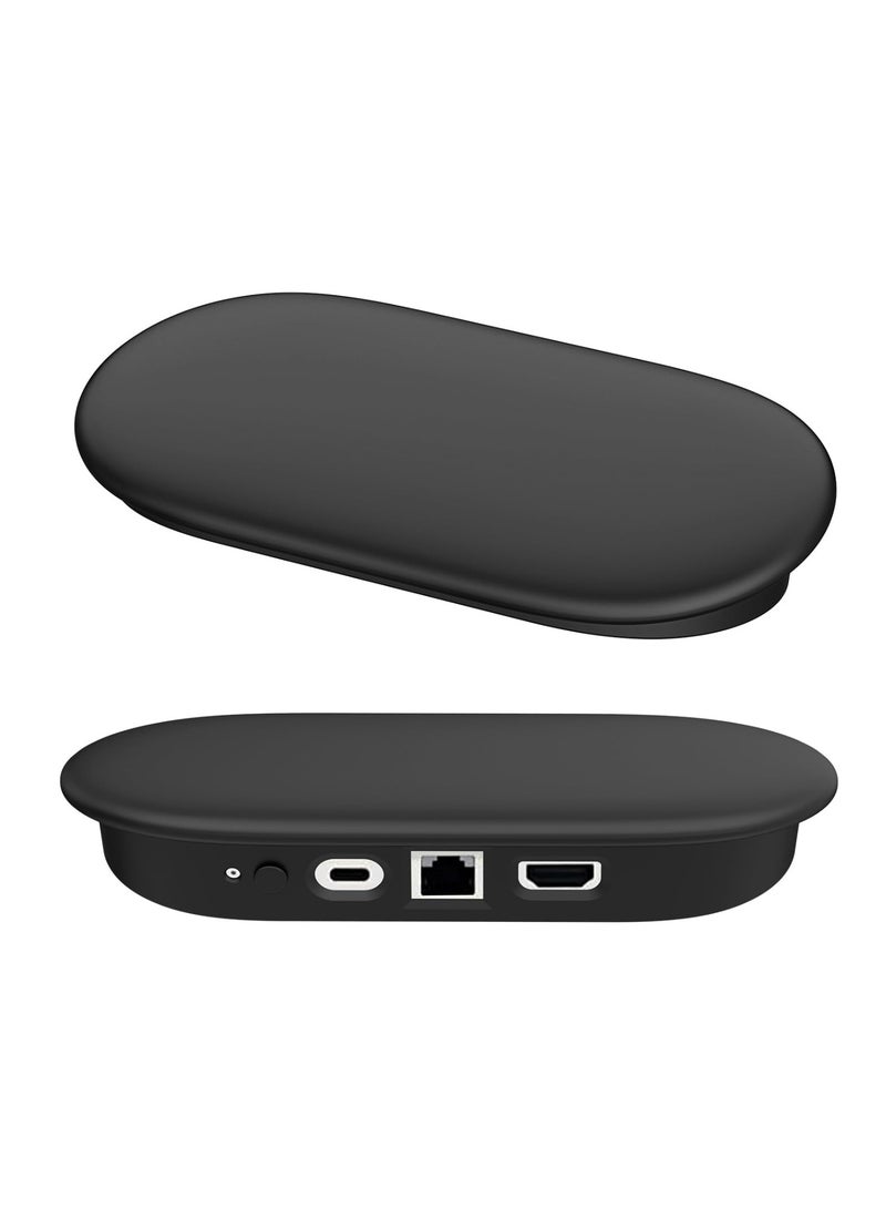 Host Protective Case Suitable for Google TV Streamer 4K Anti Drop Silicone Protective Case (Black) - Image 1